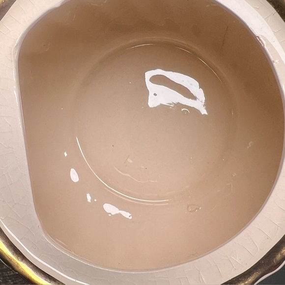 Vintage Sadler England 3147 P2 Teapot Crackle Glaze Gold Trim Cottagecore Chip - Picture 11 of 14